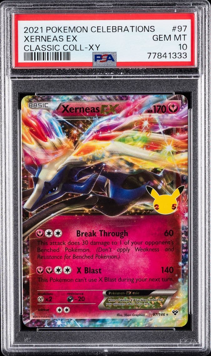2021 #97 Xerneas EX PSA 10 Celebrations Classic Collection Pokemon