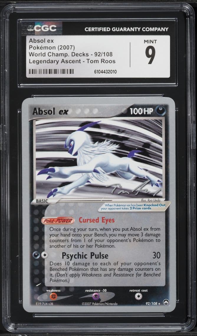 2004 #92 Absol ex CGC 9 World Championship Decks - English Pokemon