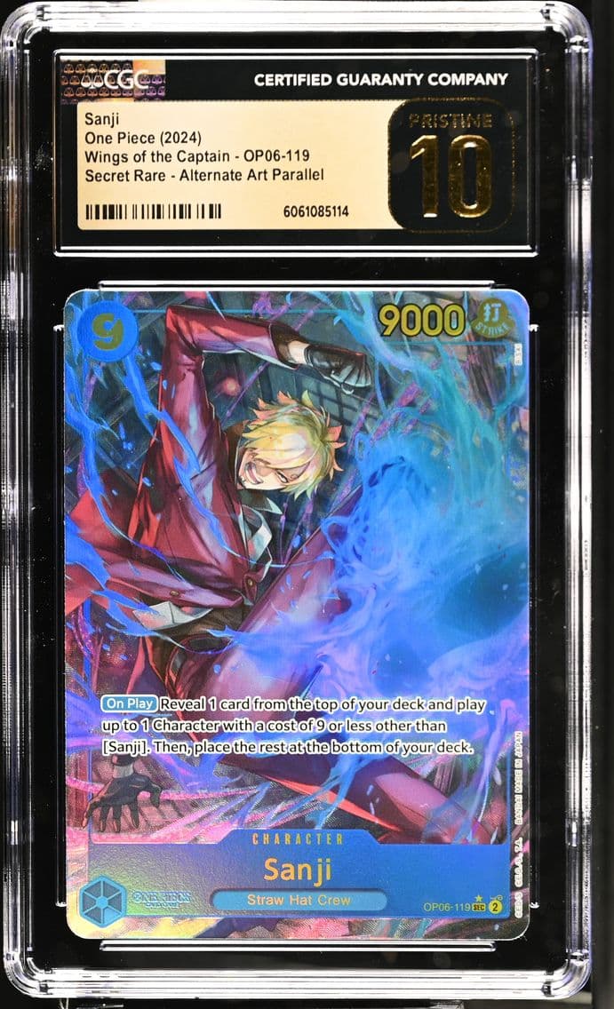 2024 #OP06-119 Sanji CGC 10 Pristine Wings of the Captain (OP06) - English