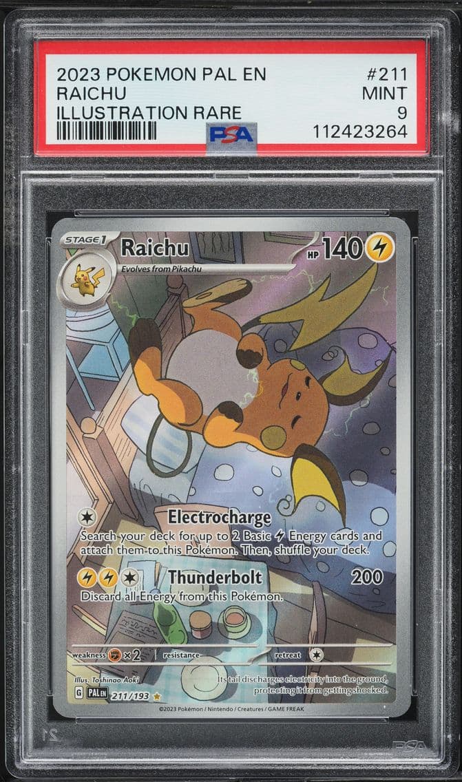 2023 #211 Raichu PSA 9 Pal EN-Paldea Evolved Pokemon