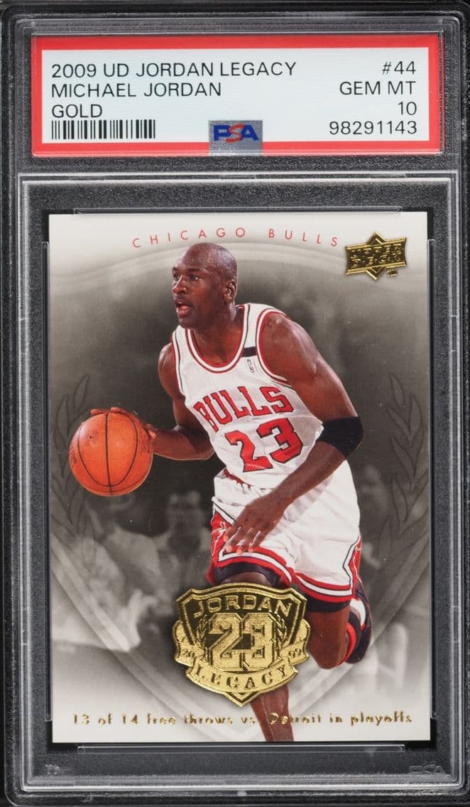2009 #44 Michael Jordan PSA 10 Upper Deck Legacy Gold