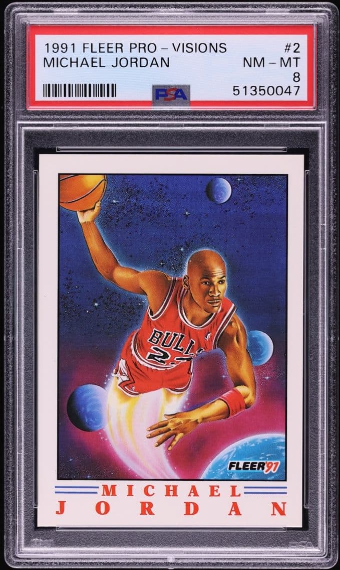 1991 #2 Michael Jordan PSA 8 Fleer Pro-Visions