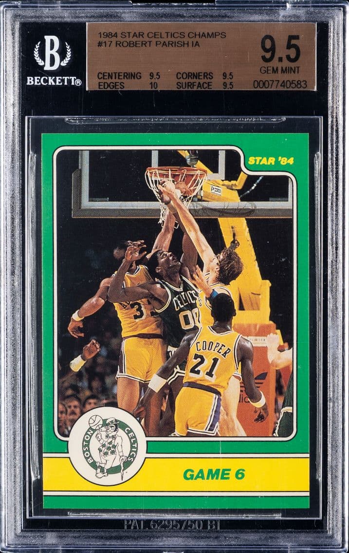 1984 #17 Robert Parish IA BGS 9.5 Star Celtics Champs