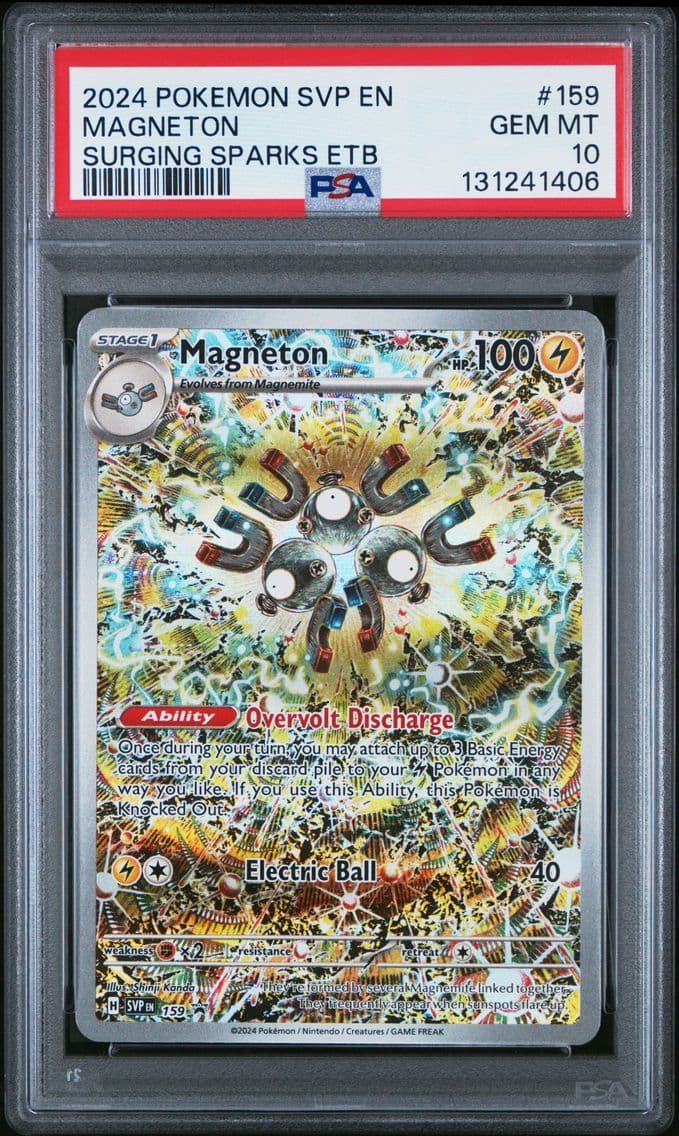 2024 #159 Magneton PSA 10 Svp EN-SV Black Star Promo