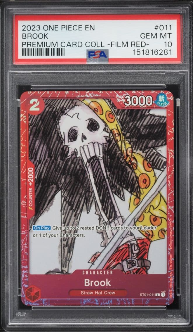 2023 #ST01-011 Brook PSA 10 One Piece Premium Collection Film Red