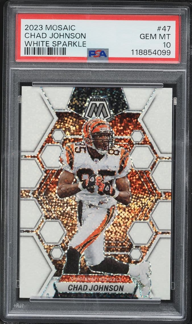 2023 #47 Chad Johnson PSA 10 Panini Mosaic Football
