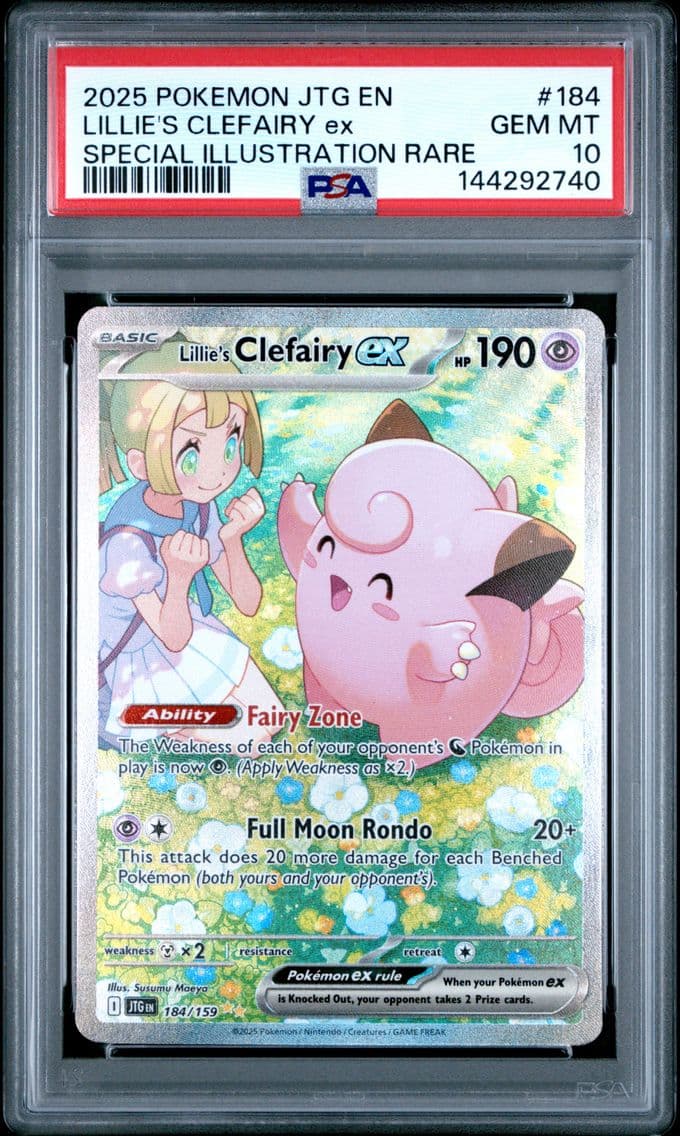 2025 #184 Lillie's Clefairy EX PSA 10 Jtg EN-Journey Together