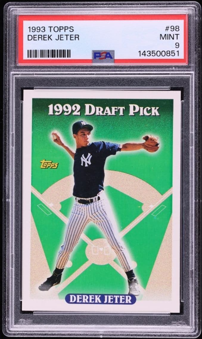 1993 #98 Topps Derek Jeter ROOKIE MINT PSA 9