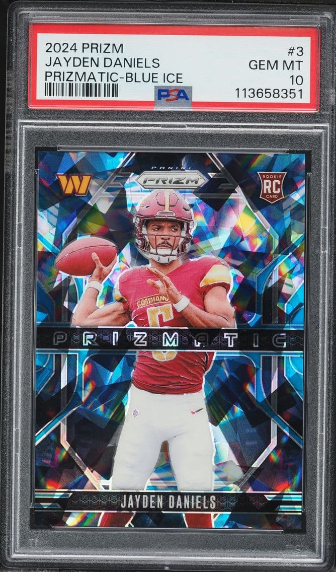 2024 #3 Jayden Daniels PSA 10 Panini Prizm Prizmatic Football
